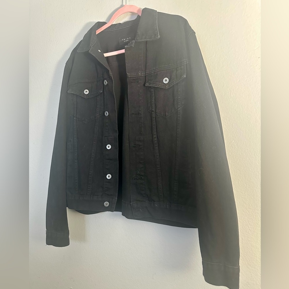 Black Denim Men's Jacket